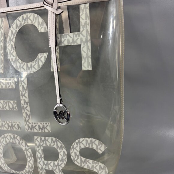 MICHAEL MICHAEL KORS The Michael Large Graphic Logo Clear Tote Bag - Picture 4 of 16